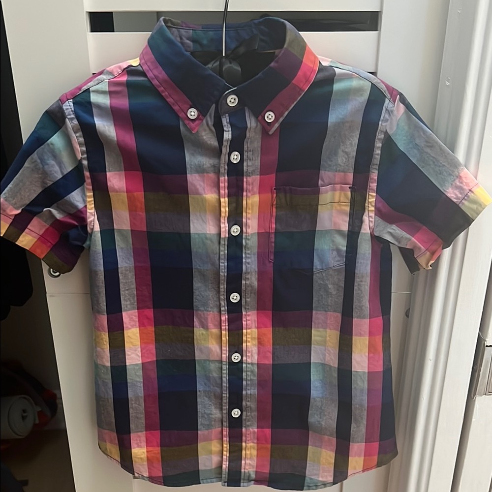 Crewcuts Vibrant boys button down size 4-5